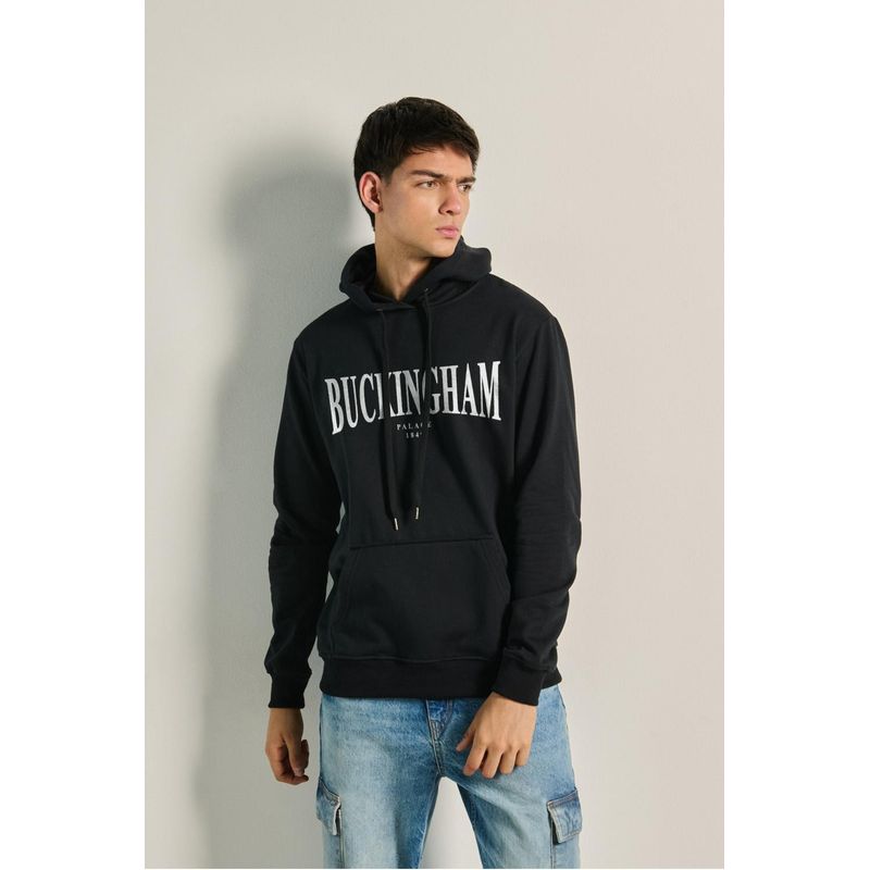 KOAJ - KOAJ Buzo unicolor con capota para hombre cuenta con manga r Hombre