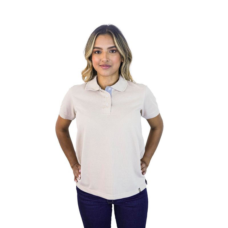 KP K'PO KING - Camiseta tipo polo para mujer kaki Kapo