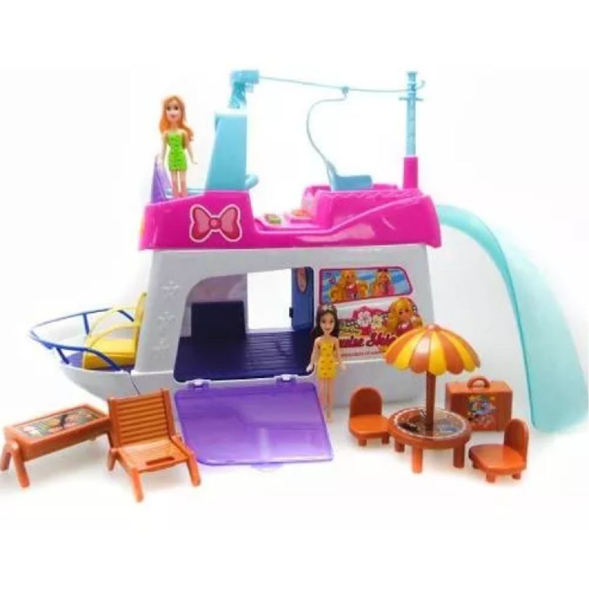 GENERICO - YATE DE JUGUETE CON MUÑECAS Y ACCESORIOS Ref. 7810
