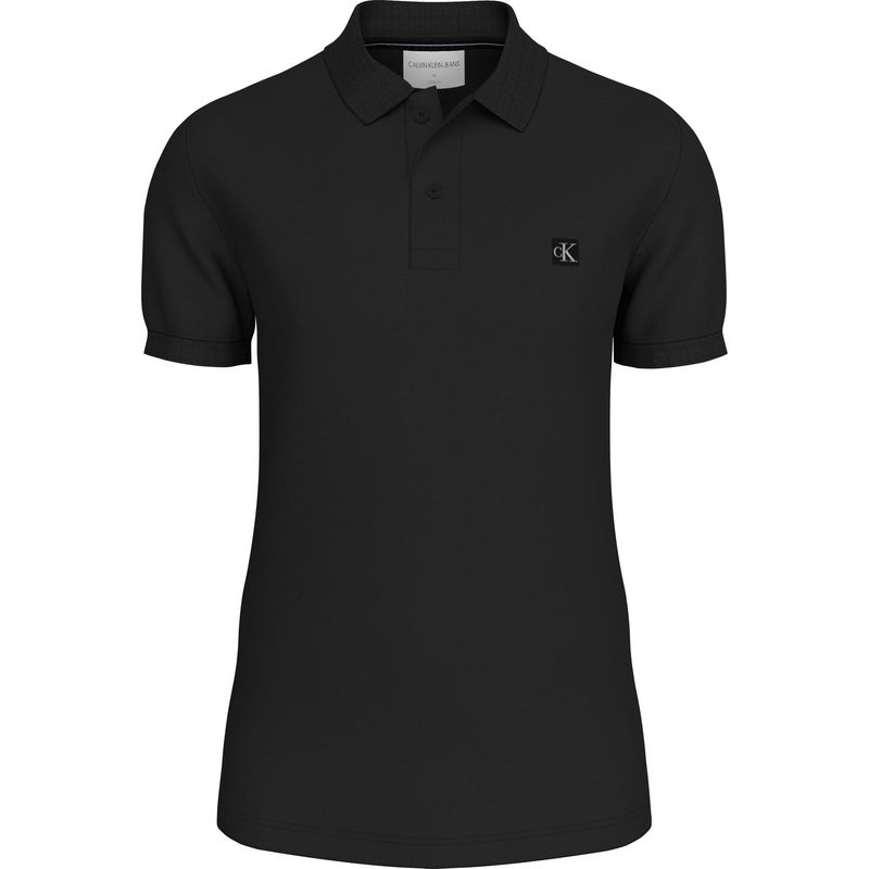 CALVIN KLEIN - Polo Negra Slim De Algodón Elástico Calvin Klein