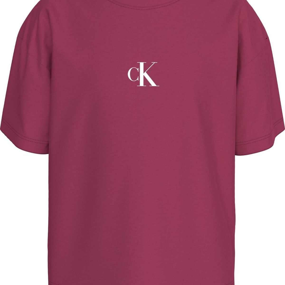 CALVIN KLEIN - Camiseta Niña Morado Boxy De Algodón Calvin Klein