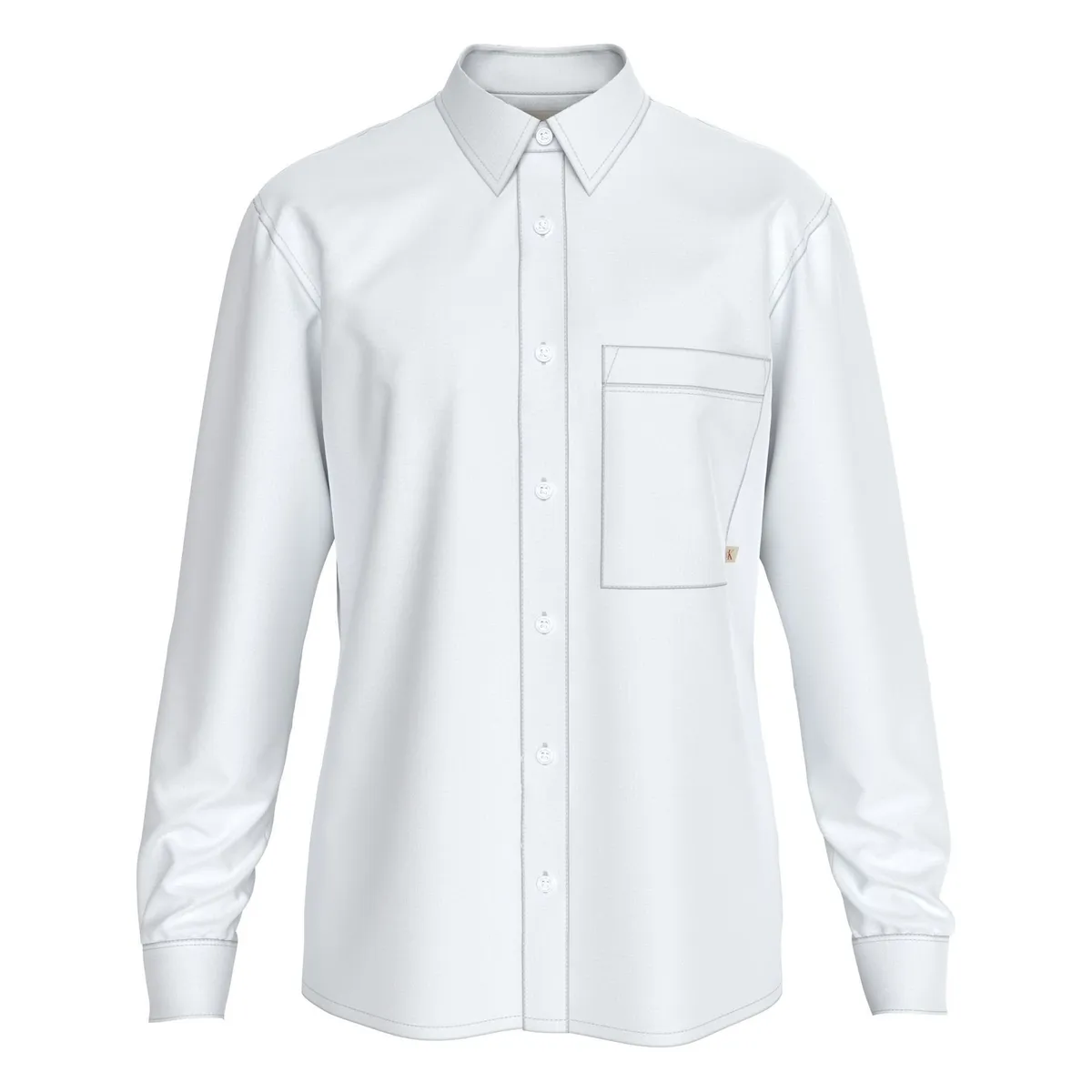 CALVIN KLEIN - Camisa Blanca Oxford Para Hombre Calvin Klein