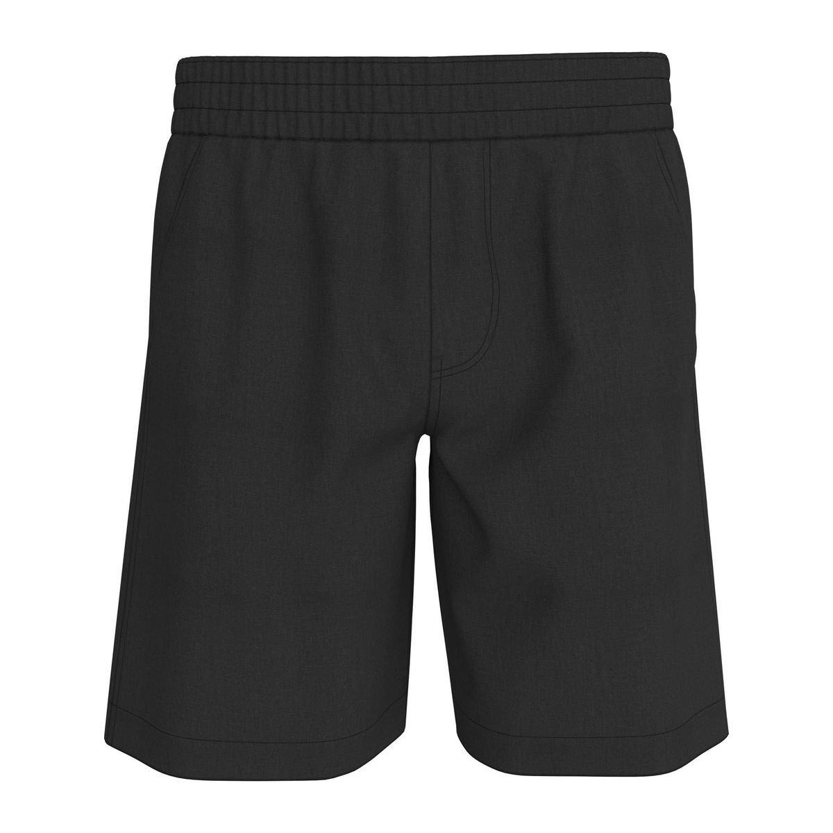 CALVIN KLEIN - Bermuda Negra De Lino Para Hombre Calvin Klein