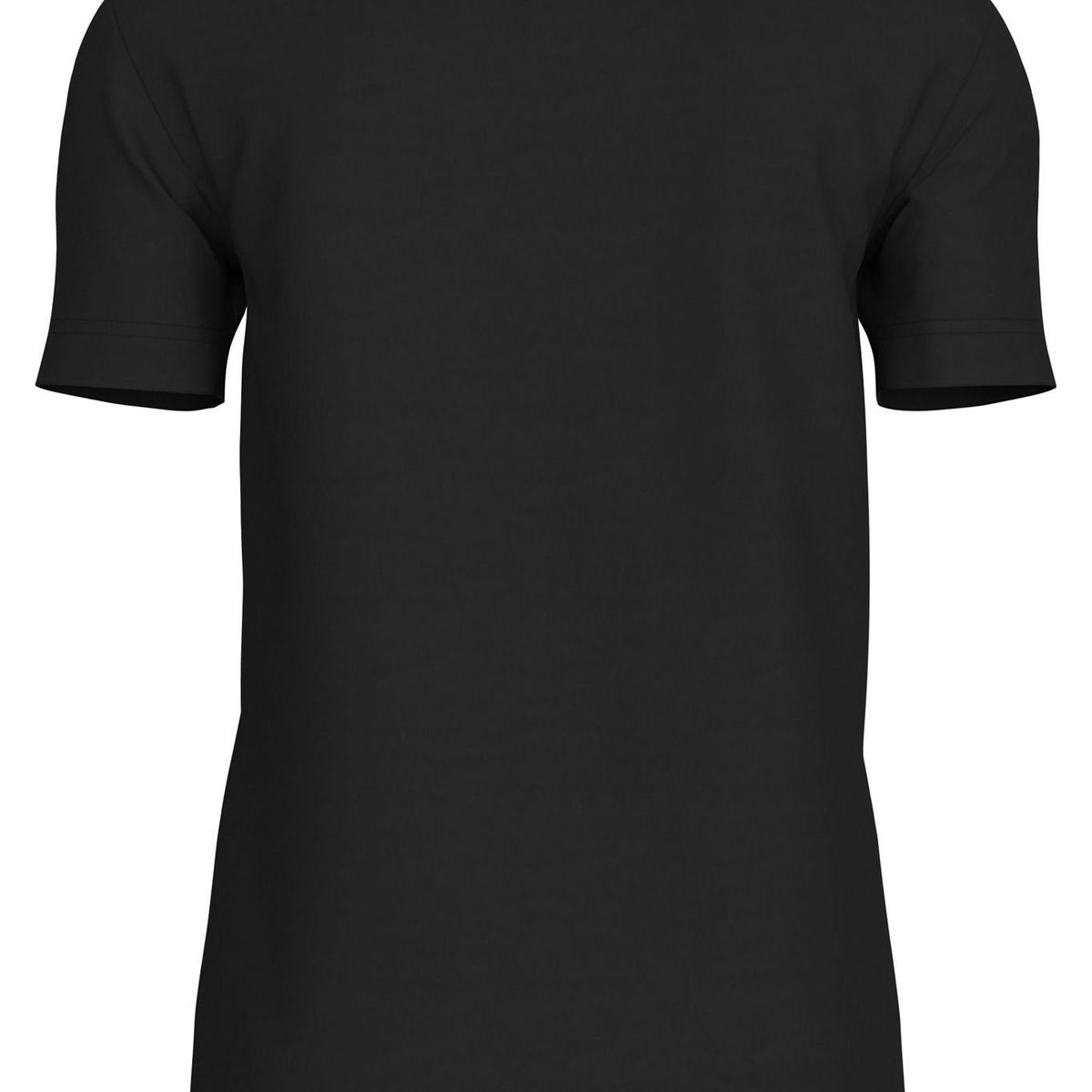 CALVIN KLEIN - Camiseta negra con logo institutional bicolor Calvin Klein