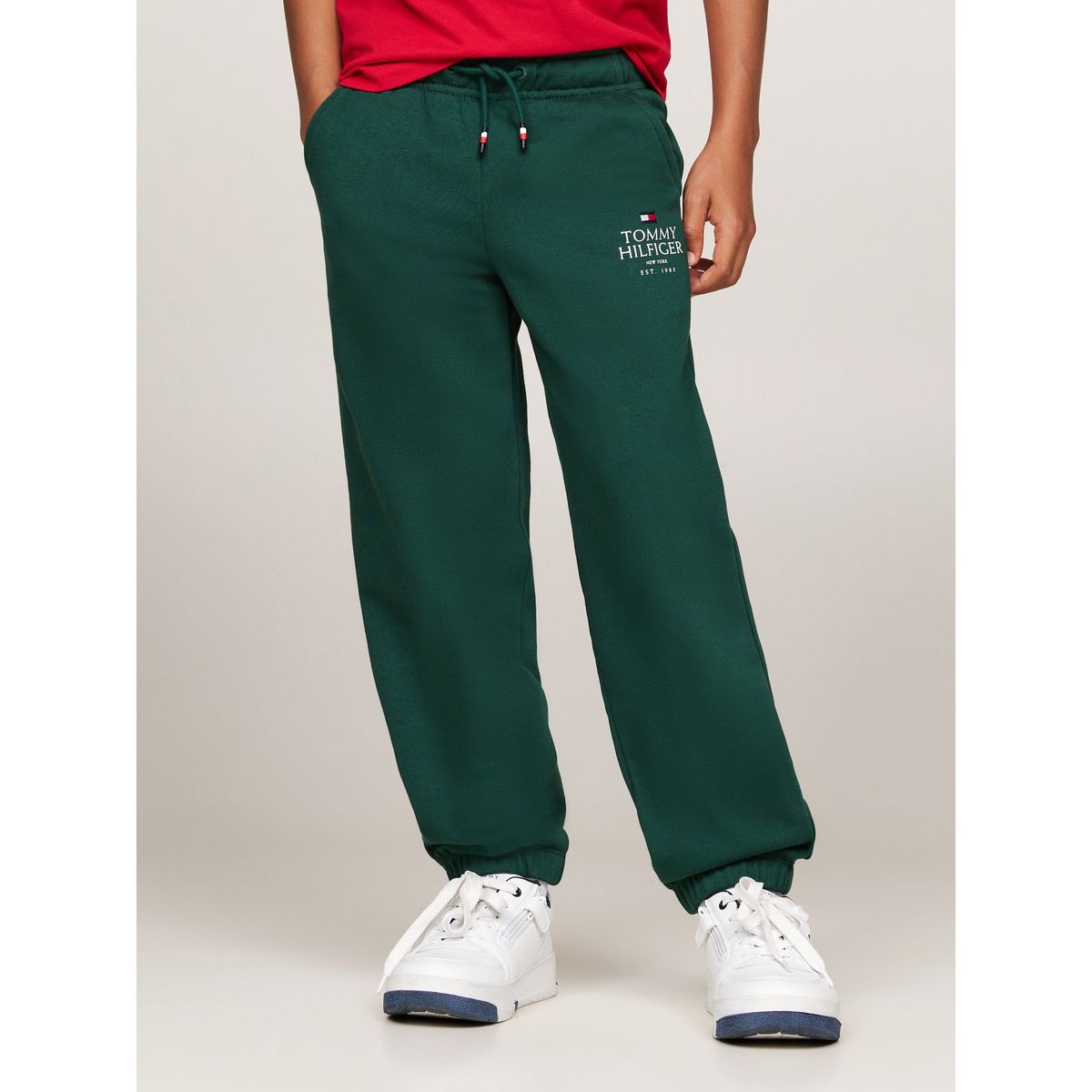 TOMMY HILFIGER - Joggers Verde Niño Verde Con Logo Gráfico Tommy Hilfiger