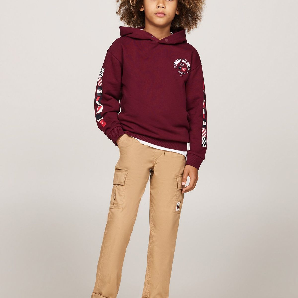 TOMMY HILFIGER - Pantalón Niño Beige Cargo Pull On Tommy Hilfiger