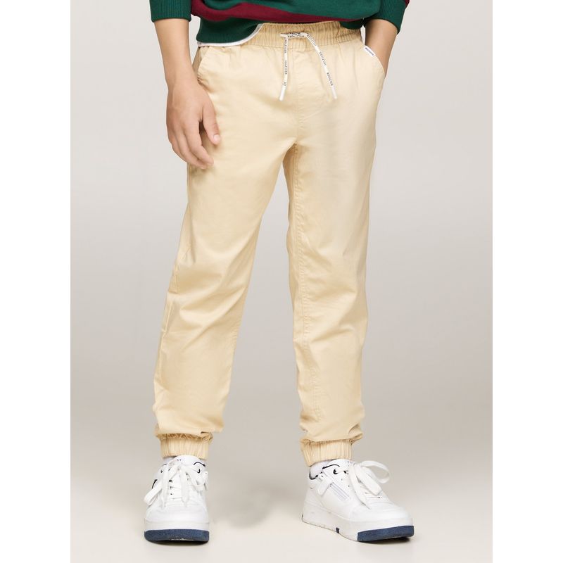 TOMMY HILFIGER - Jogger Amarillo Niño Con Logo Monotipo En Los Cordones Tommy Hilfiger