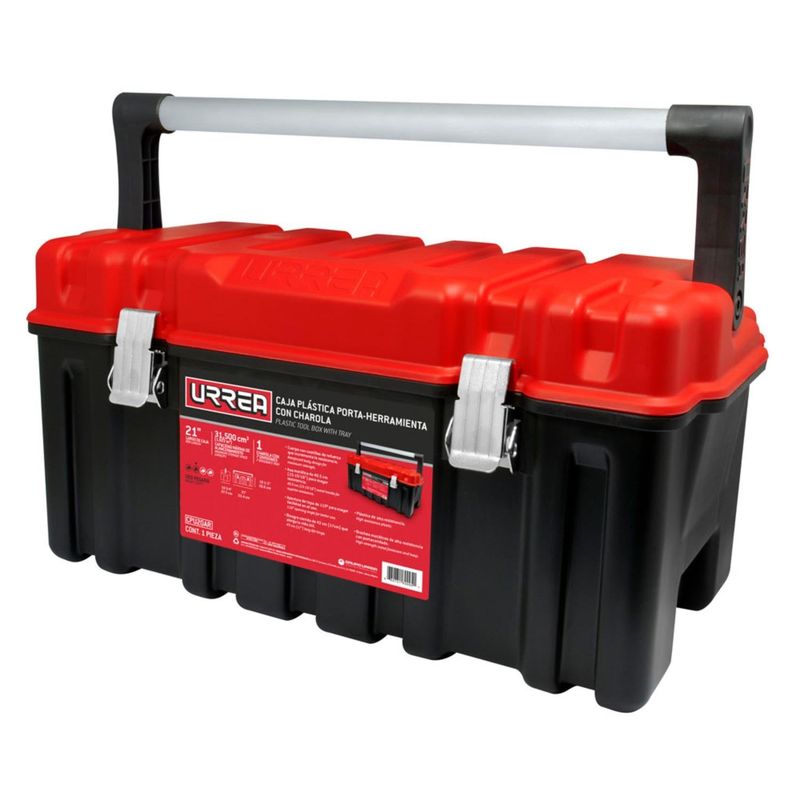 URREA - Caja De Herramientas De 21 Uso Pesado Urrea Color Rojo