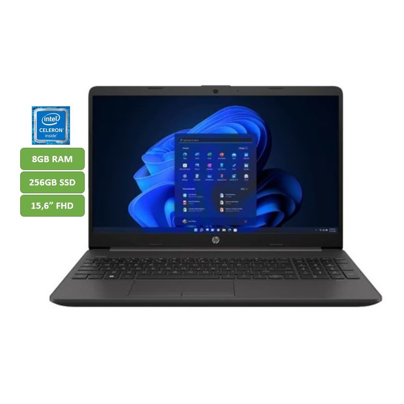 HP - PORTATIL HP - CELERON N4500 - 8GB RAM - 256GB SSD - 15.6" HD - MOD: 250 G9 - COMPUTADOR PORTATIL