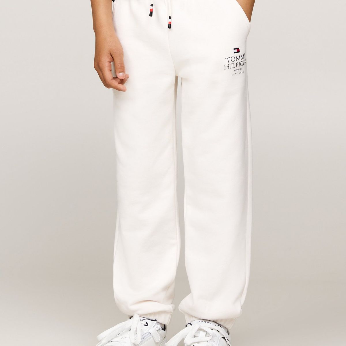 TOMMY HILFIGER - Joggers Blanco Niño Blanco Con Logo Gráfico Tommy Hilfiger