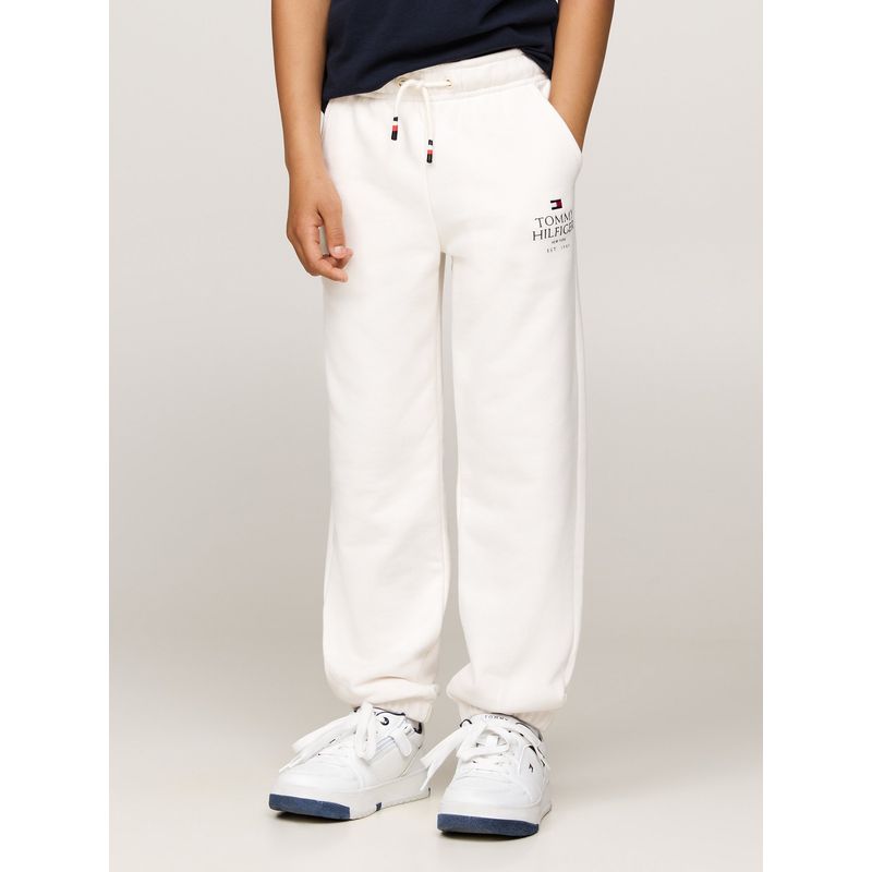 TOMMY HILFIGER - Joggers Blanco Niño Blanco Con Logo Gráfico Tommy Hilfiger