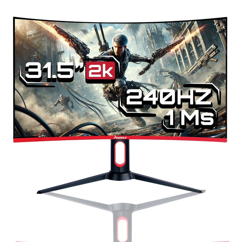 JANUS - Monitor Gamer Janus 32 Curvo 2K 240Hz  1Ms + Freesync