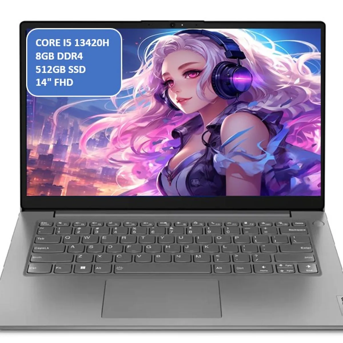 LENOVO - PORTATIL LENOVO - CORE I5 13420H - 8GB RAM - 512GB SSD - 14 FHD MOD: V14 G4 IRU - COMPUTADOR