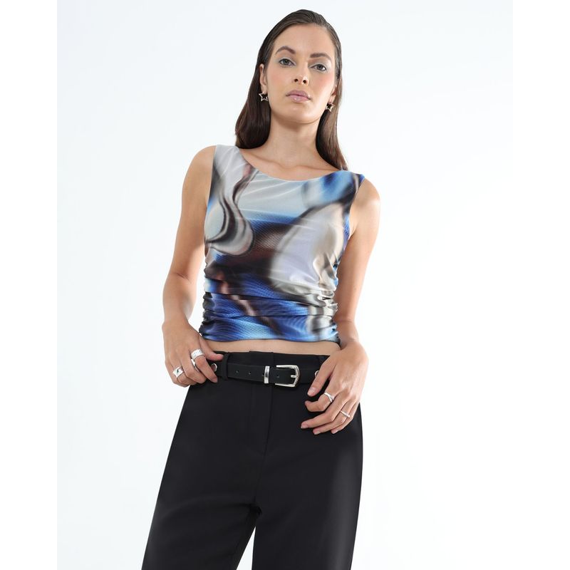 SEVEN SEVEN - Camiseta Para Mujer Manga Sisa Color Negro Marca Seven Seven #28096027