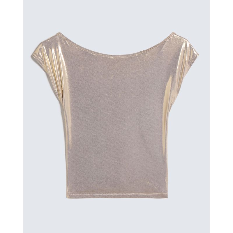 SEVEN SEVEN - Camiseta Para Mujer Manga Corta Color Dorado Marca Seven Seven #28096110