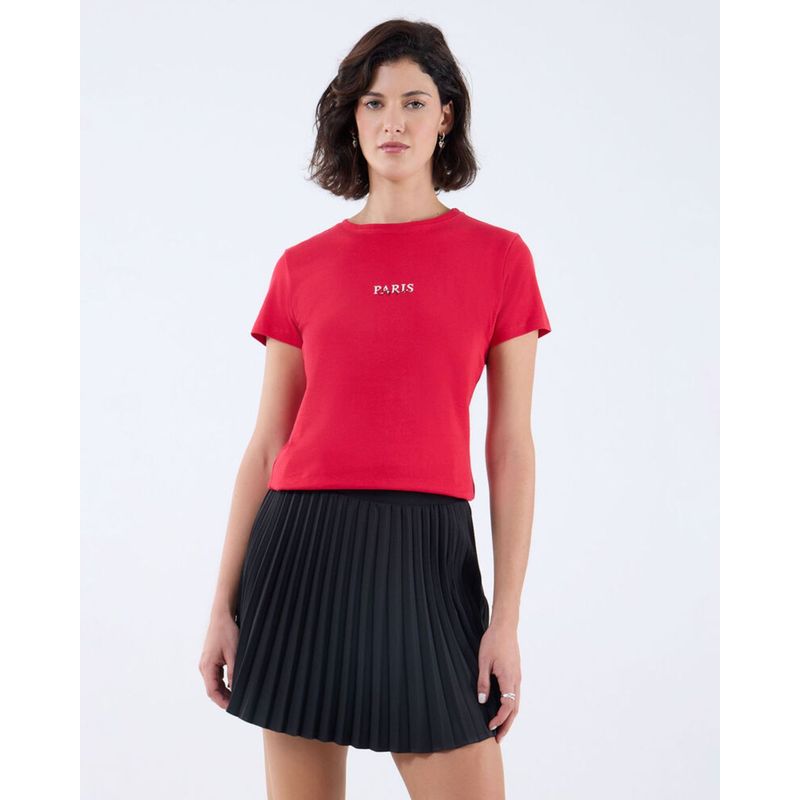 SEVEN SEVEN - Camiseta Para Mujer Manga Corta Color Rojo Marca Seven Seven #28096090