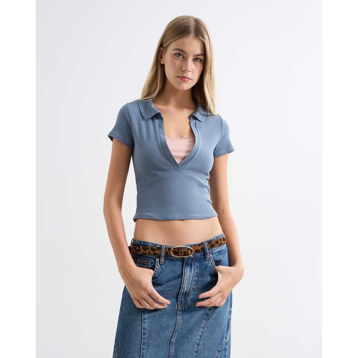 SEVEN SEVEN - Camiseta Para Mujer Manga Corta Color Gris  Marca Seven Seven #28096105