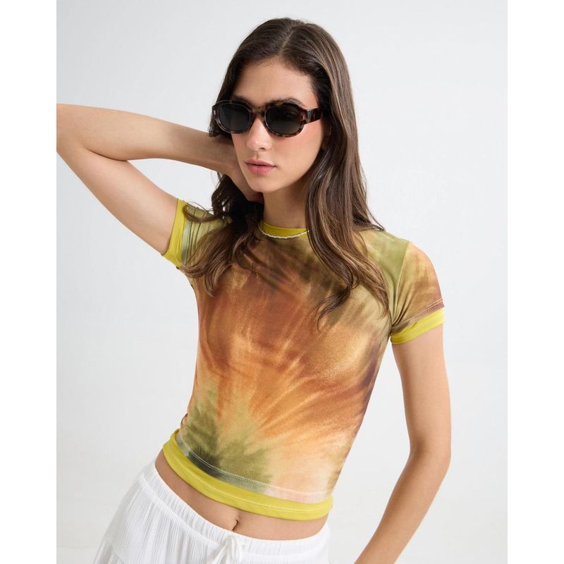 SEVEN SEVEN - Camiseta Para Mujer Manga Corta Color Amarillo  Marca Seven Seven #28096138