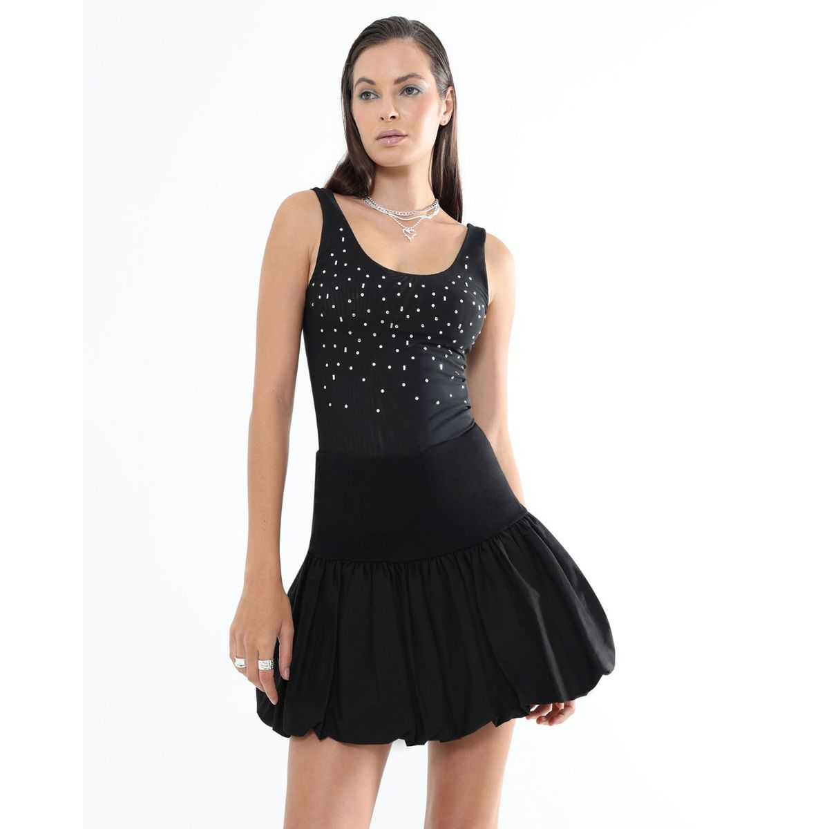 SEVEN SEVEN - Camiseta Para Mujer Manga Sisa Color Negro Marca Seven Seven #28096026