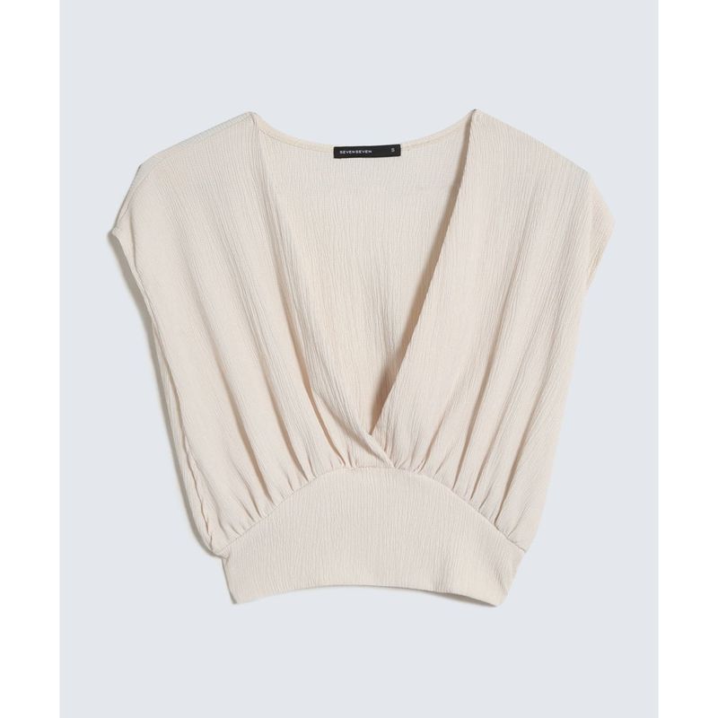 SEVEN SEVEN - Camiseta Para Mujer Manga Corta Color Beige Marca Seven Seven #28096131