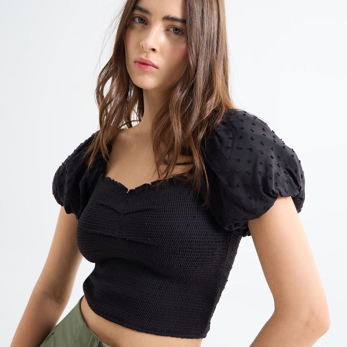 SEVEN SEVEN - Blusa Para Mujer Manga Corta Color Negro Marca Seven Seven #28124004