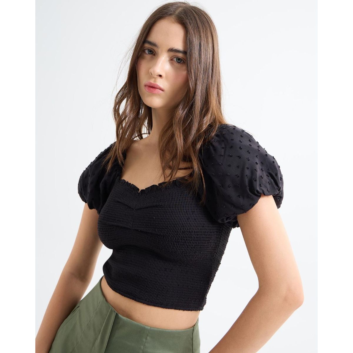 SEVEN SEVEN - Blusa Para Mujer Manga Corta Color Negro Marca Seven Seven #28124004