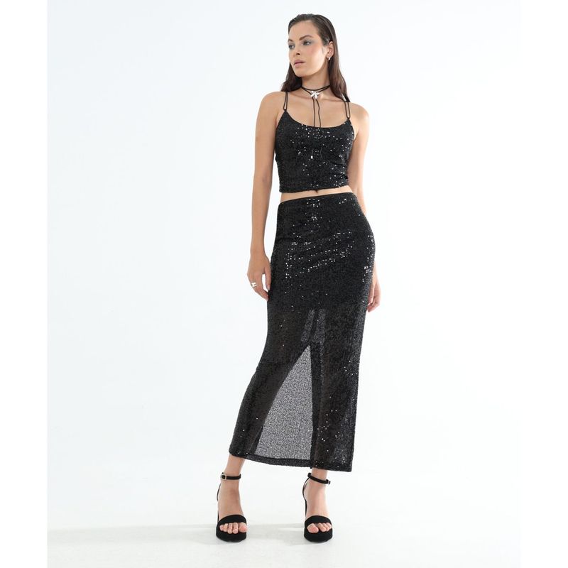 SEVEN SEVEN - Falda Para Mujer Medio Color Negro Marca Seven Seven #28140894