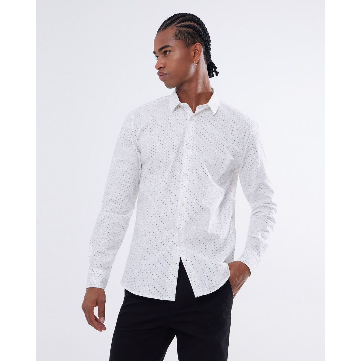 SEVEN SEVEN - Camisa De Hombre  Color Crema Marca Seven Seven #45012062