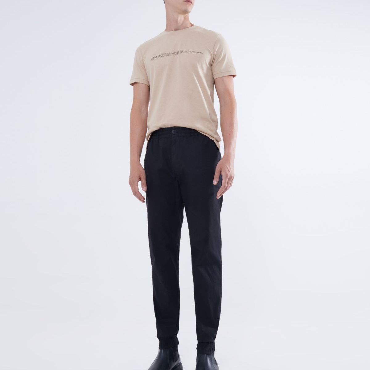 SEVEN SEVEN - Jogger Casual Básico  Para Hombre Negro Seven Seven