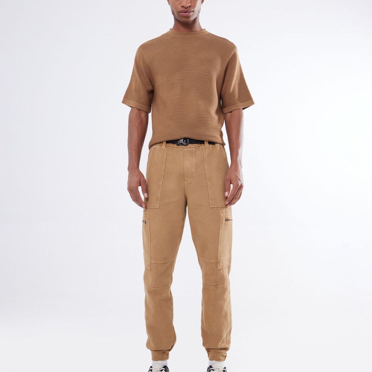 SEVEN SEVEN - Pantalón Cargo  Para Hombre Camel Seven Seven