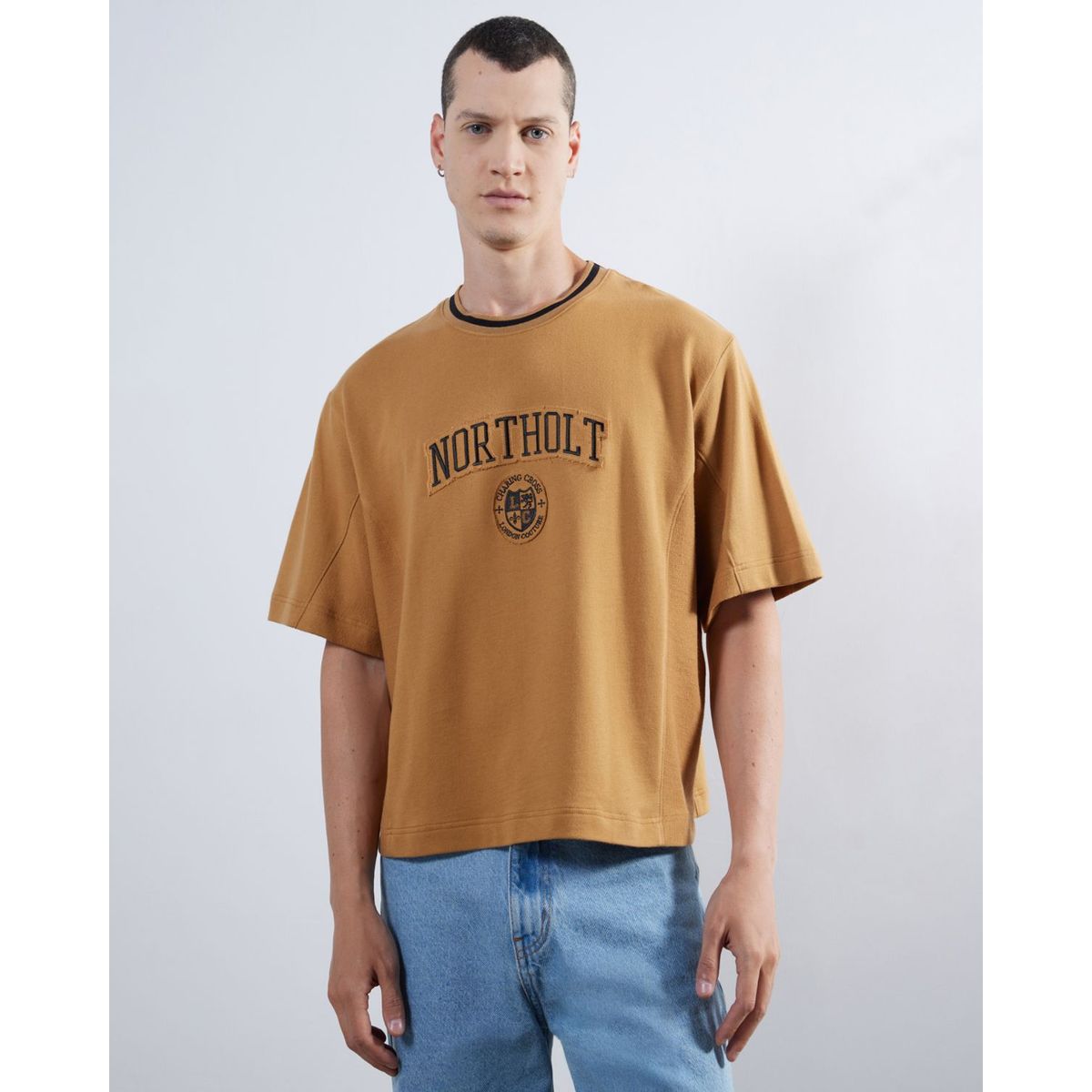 SEVEN SEVEN - Camiseta Para Hombre Manga Corta Color Amarillo  Marca Seven Seven #45092581