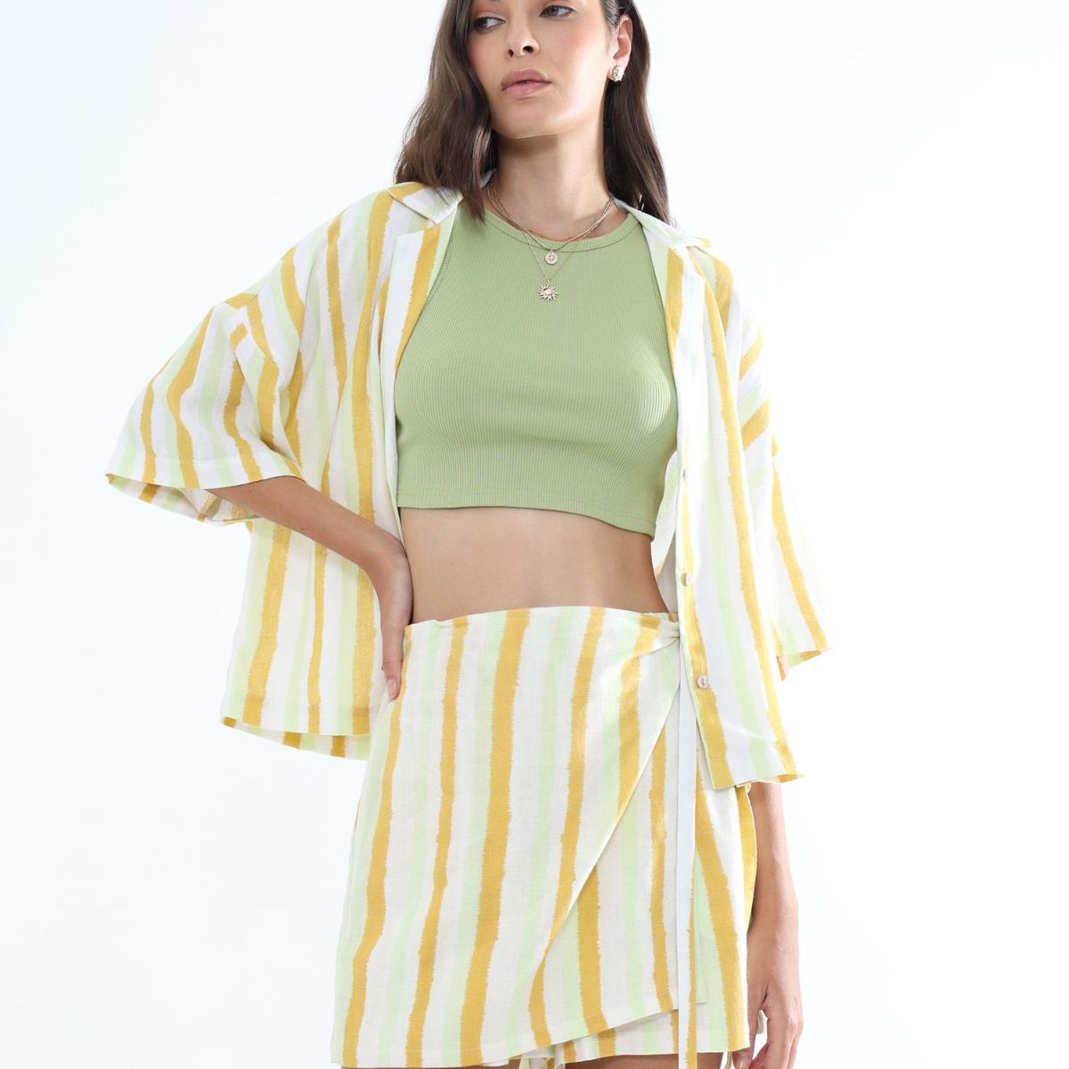 SEVEN SEVEN - Short Para Mujer  Color Amarillo  Marca Seven Seven #28191049