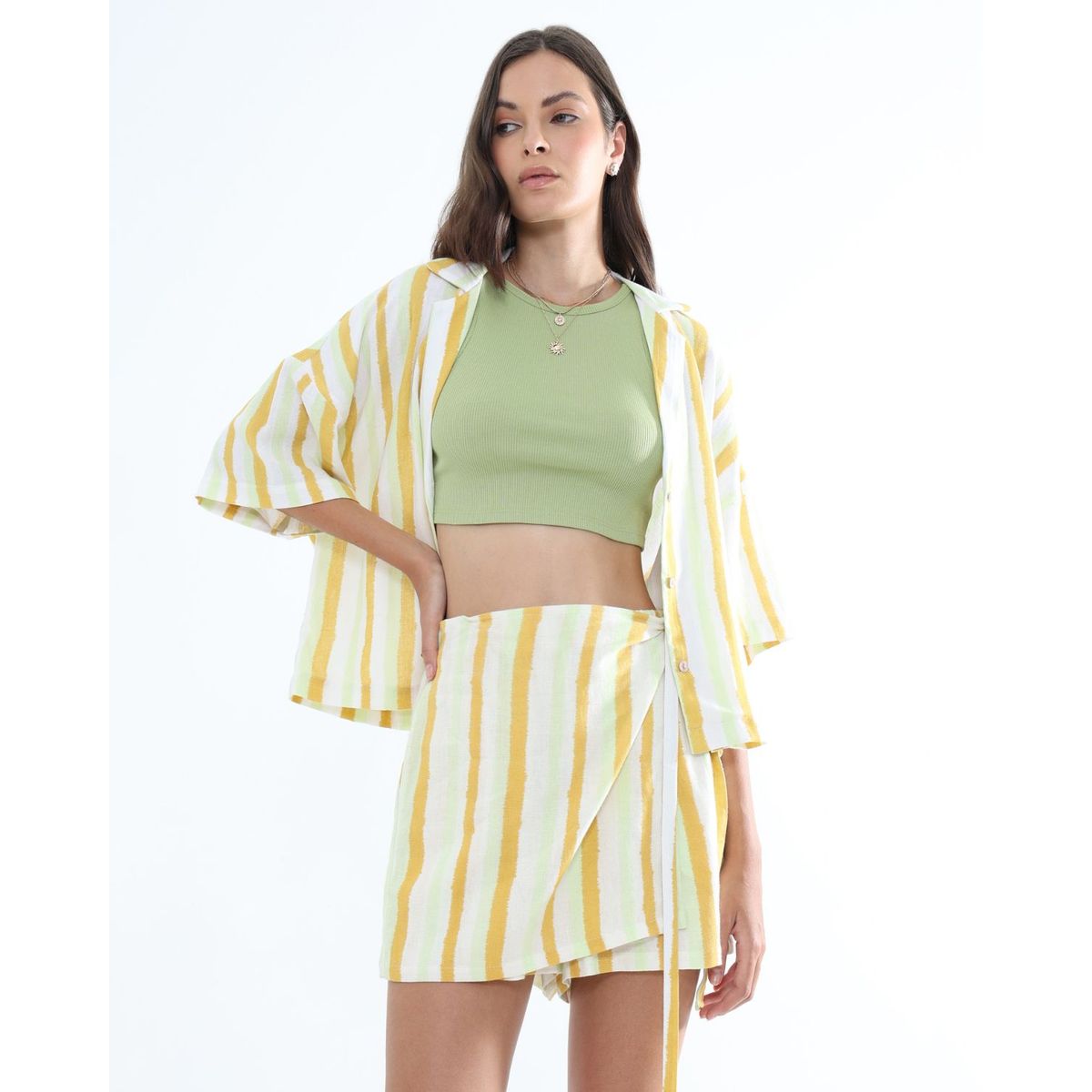 SEVEN SEVEN - Short Para Mujer  Color Amarillo  Marca Seven Seven #28191049