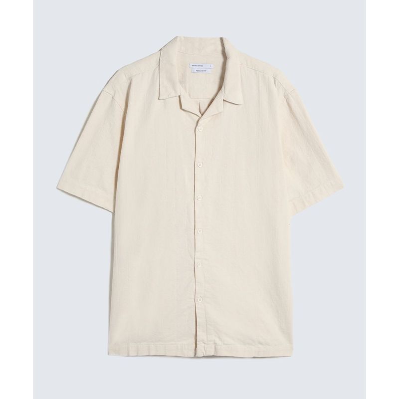 SEVEN SEVEN - Camisa Para Hombre Manga Corta  Color Crema Marca Seven Seven #45012076