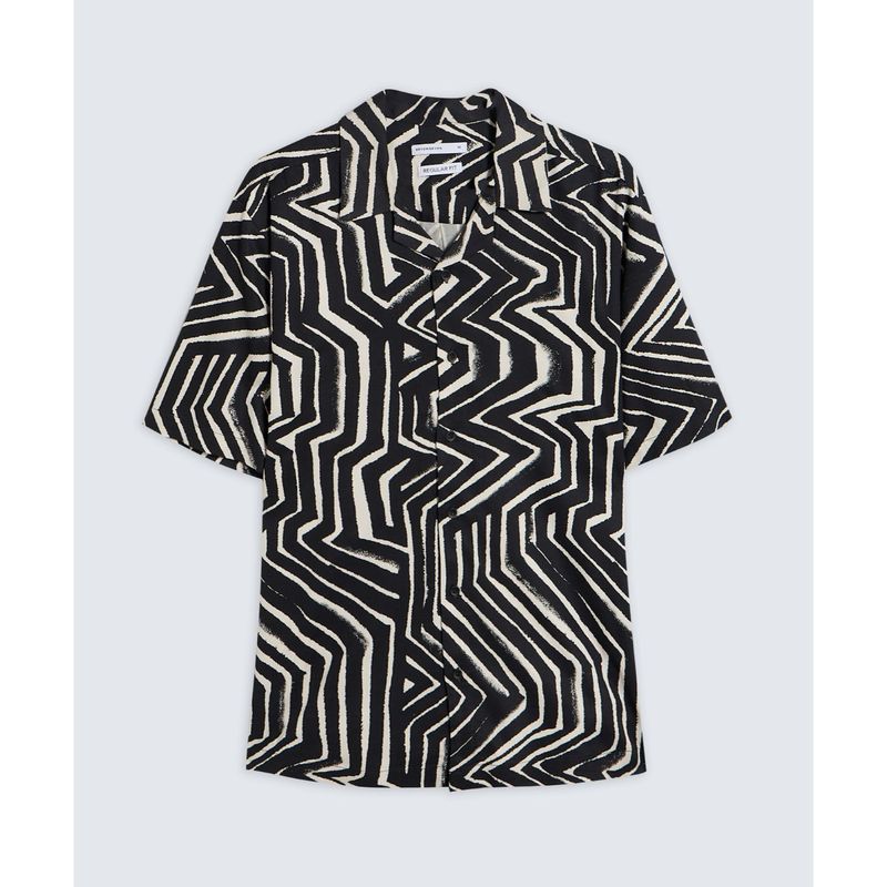 SEVEN SEVEN - Camisa Para Hombre Manga Corta  Color Negro Marca Seven Seven #45012093