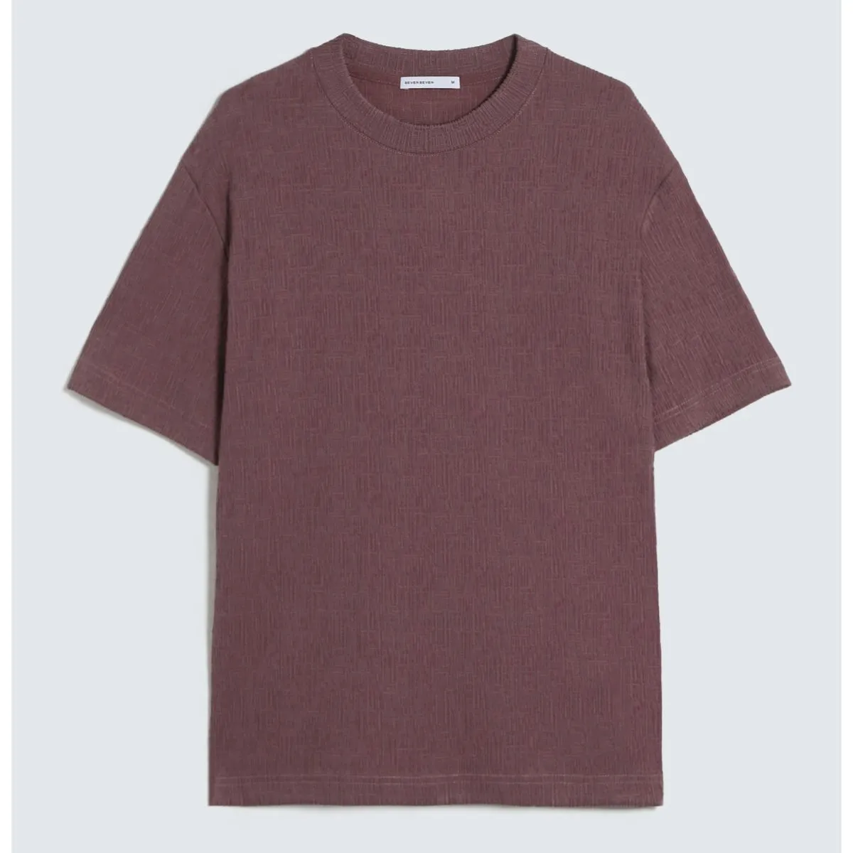 SEVEN SEVEN - Camiseta Texturizada  Para Hombre Morado Seven Seven