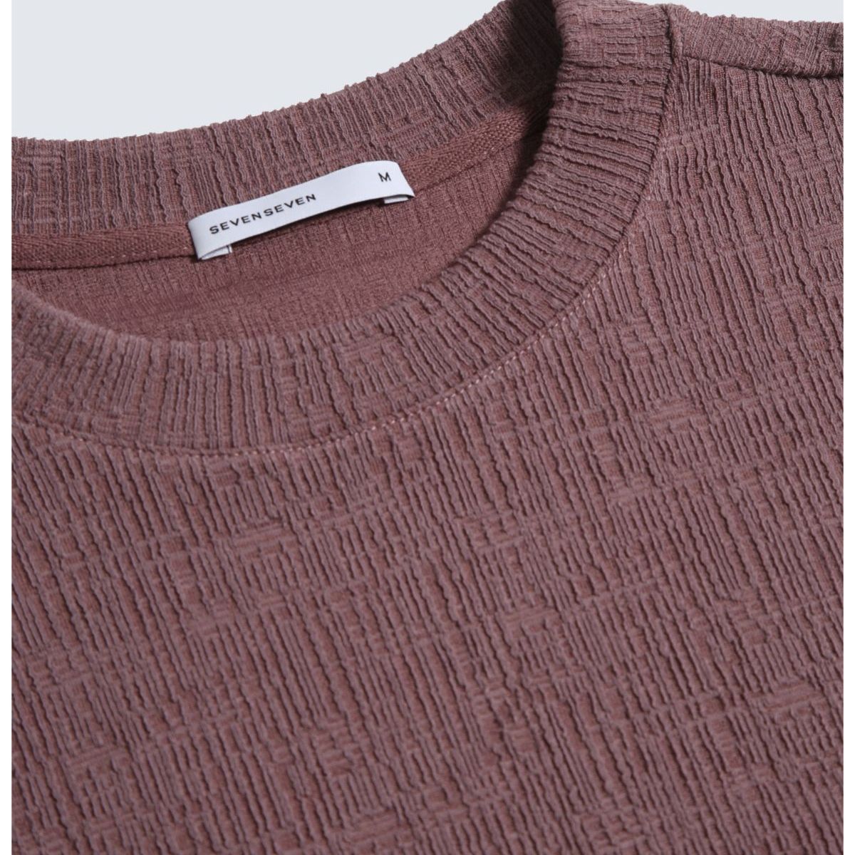 SEVEN SEVEN - Camiseta Texturizada  Para Hombre Morado Seven Seven