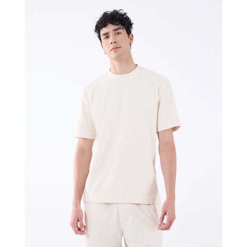 SEVEN SEVEN - Camiseta Para Hombre Manga Corta Color Crema Marca Seven Seven #45092606