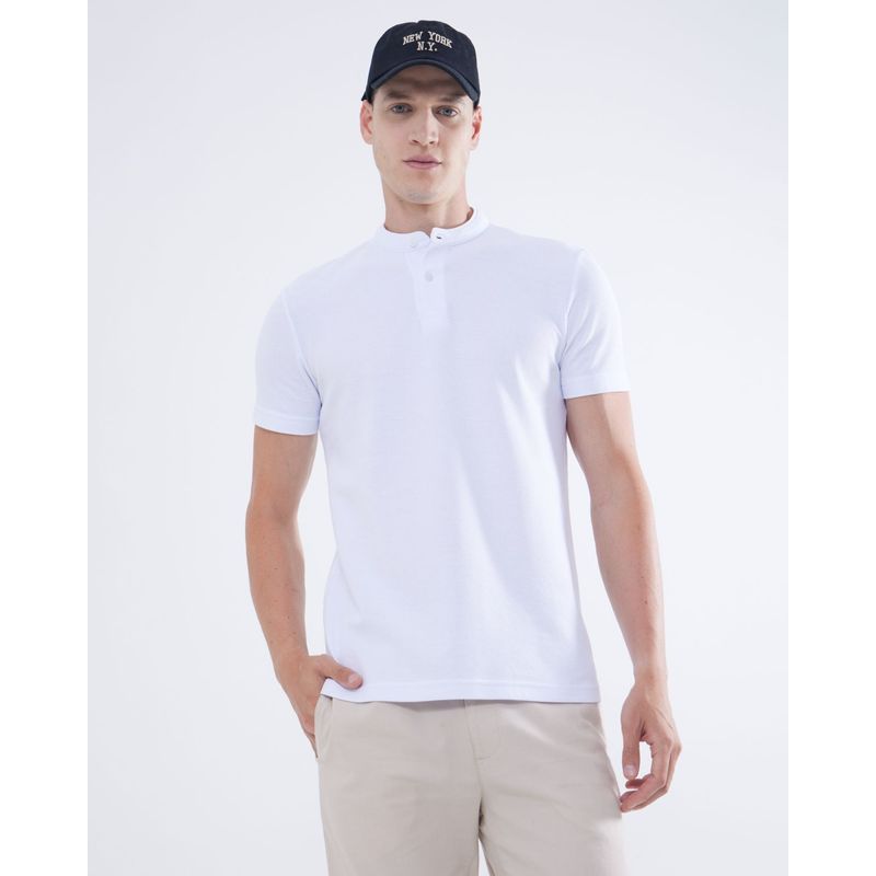SEVEN SEVEN - Polo Para Hombre Cuello Mao  Color Piel Marca Seven Seven #45110878