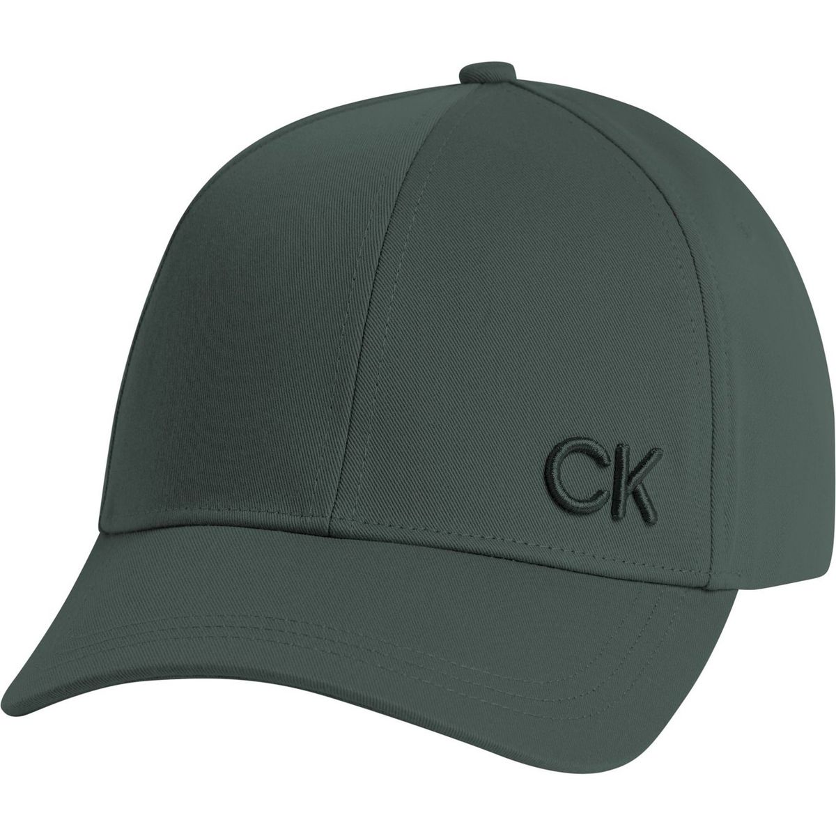 CALVIN KLEIN - Gorra verde con monograma bordado Calvin Klein
