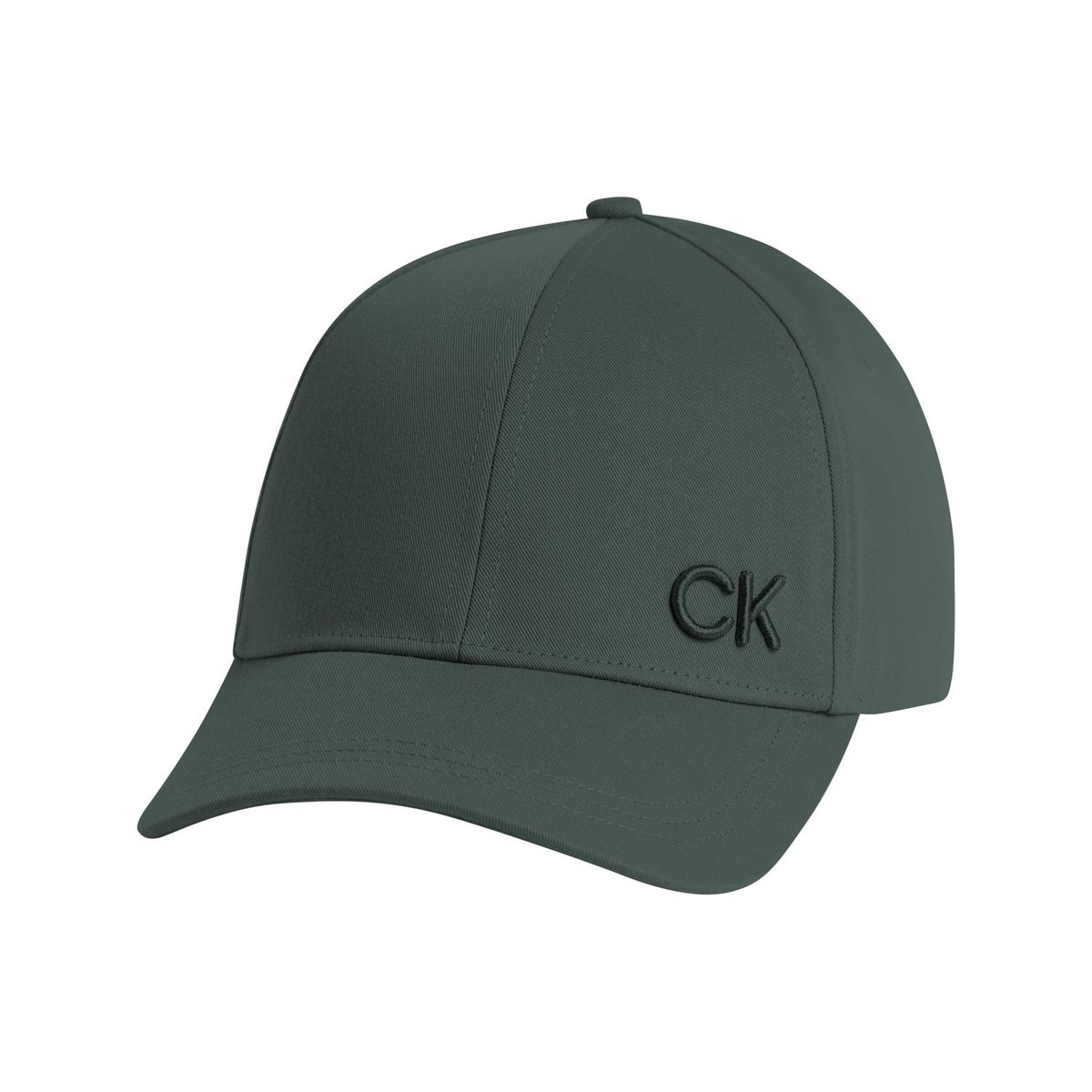 CALVIN KLEIN - Gorra verde con monograma bordado Calvin Klein