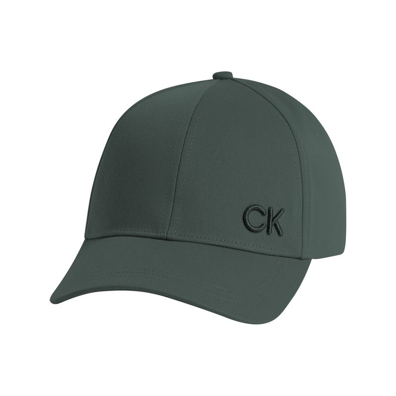 CALVIN KLEIN - Gorra verde con monograma bordado Calvin Klein