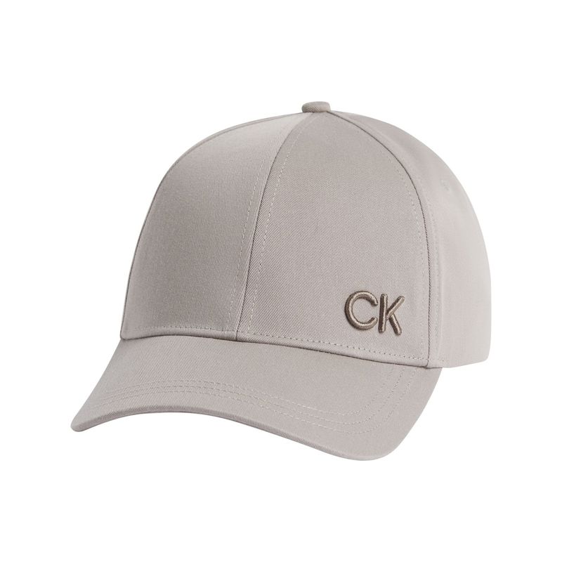 CALVIN KLEIN - Gorra gris con monograma bordado Calvin Klein