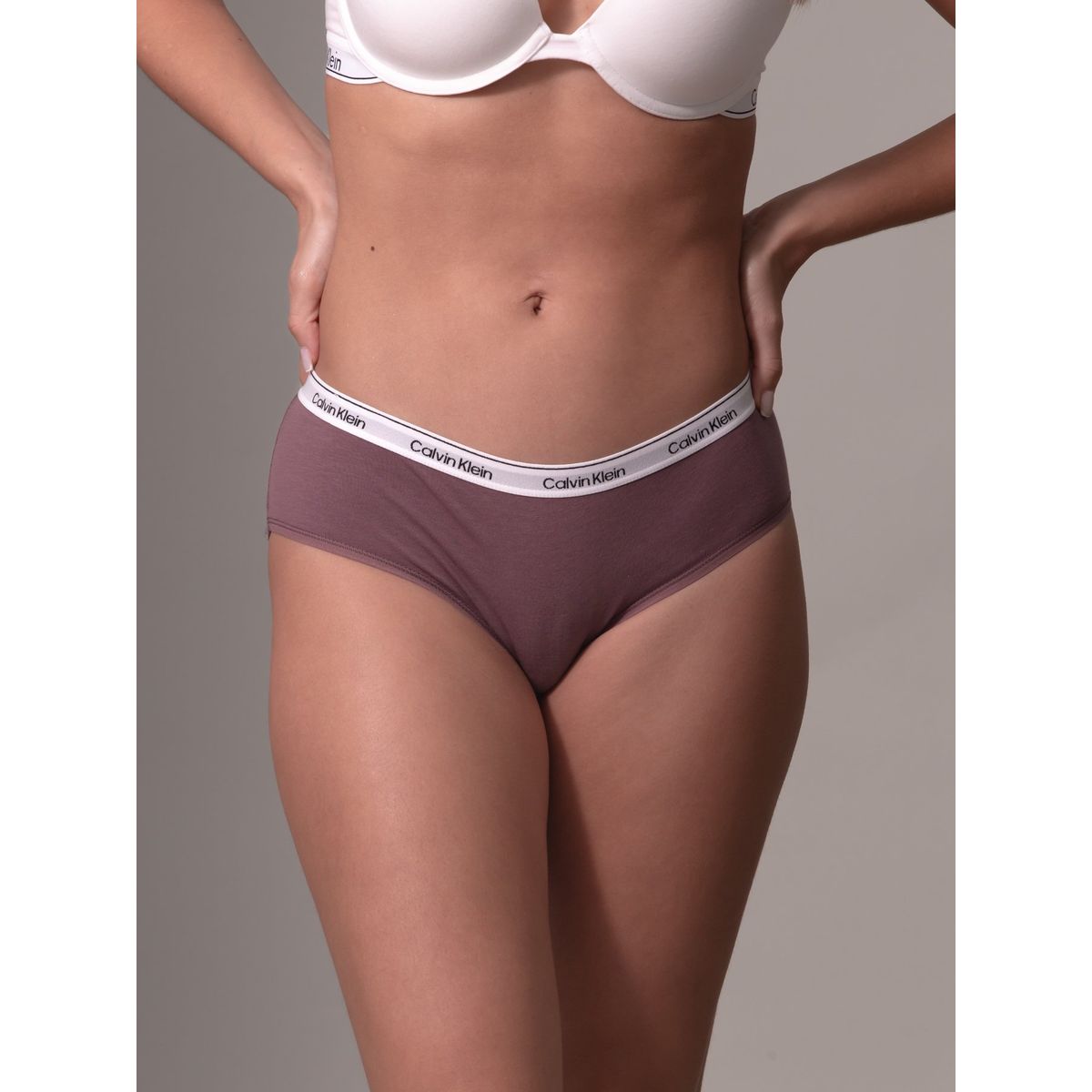 CALVIN KLEIN - Panty rosado hipster - modern logo Calvin Klein