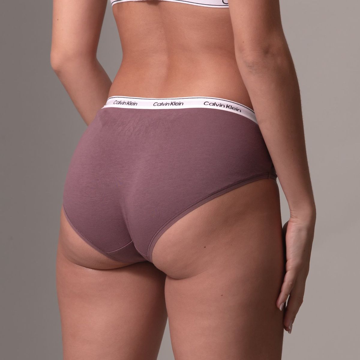 CALVIN KLEIN - Panty rosado hipster - modern logo Calvin Klein