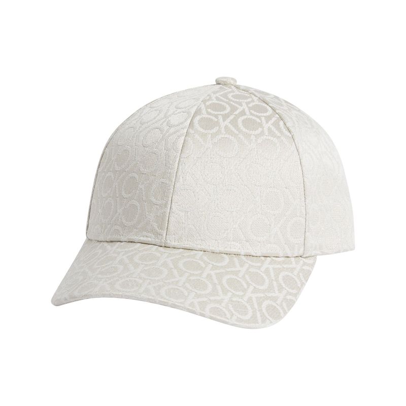 CALVIN KLEIN - Gorra blanca de jacquard con logo Calvin Klein