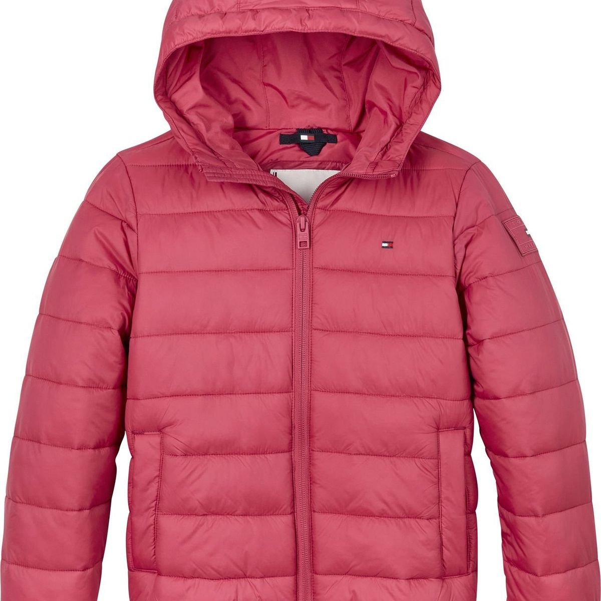 TOMMY HILFIGER - Chaqueta Niño Rosa Ligera Con Logo Tommy Hilfiger