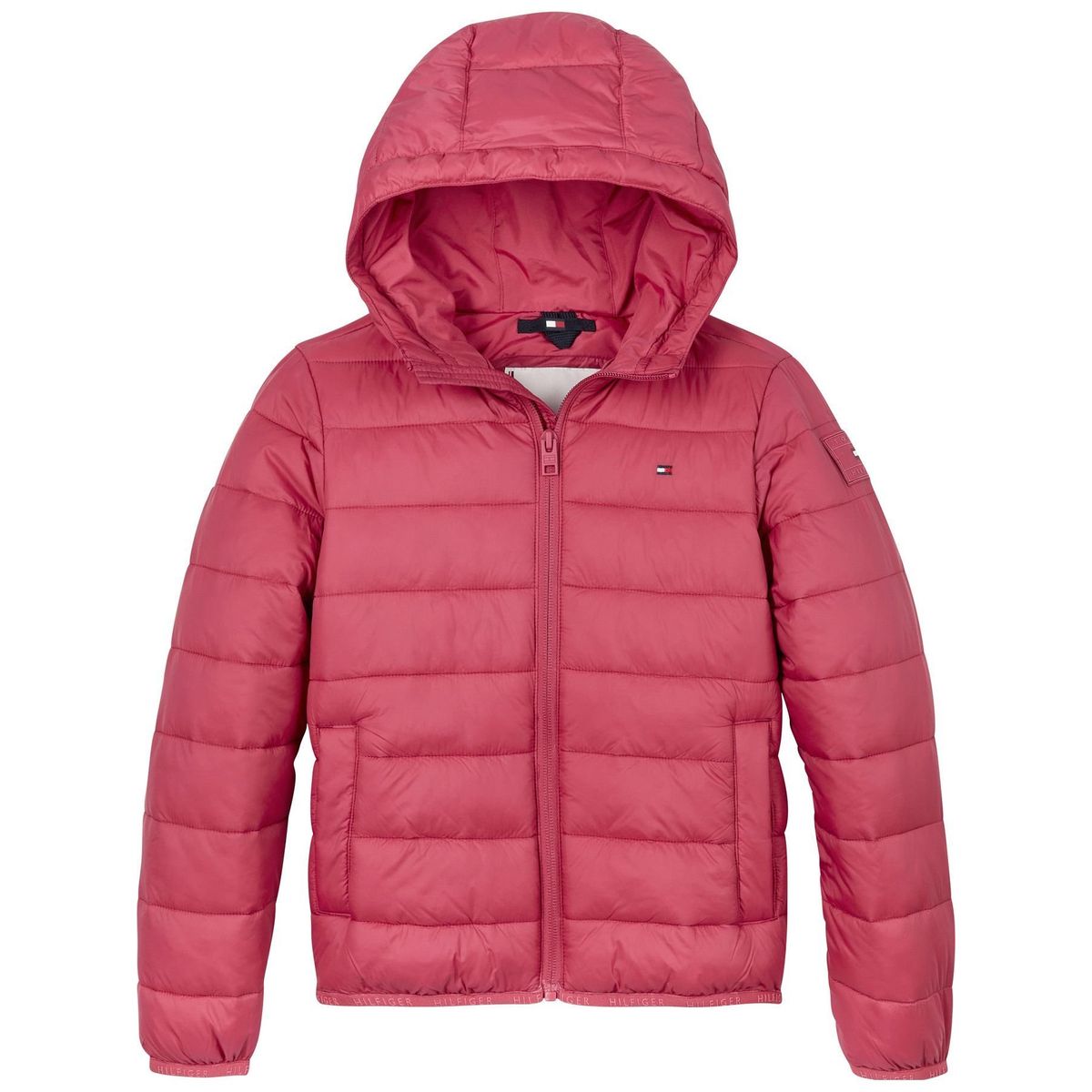 TOMMY HILFIGER - Chaqueta Niño Rosa Ligera Con Logo Tommy Hilfiger