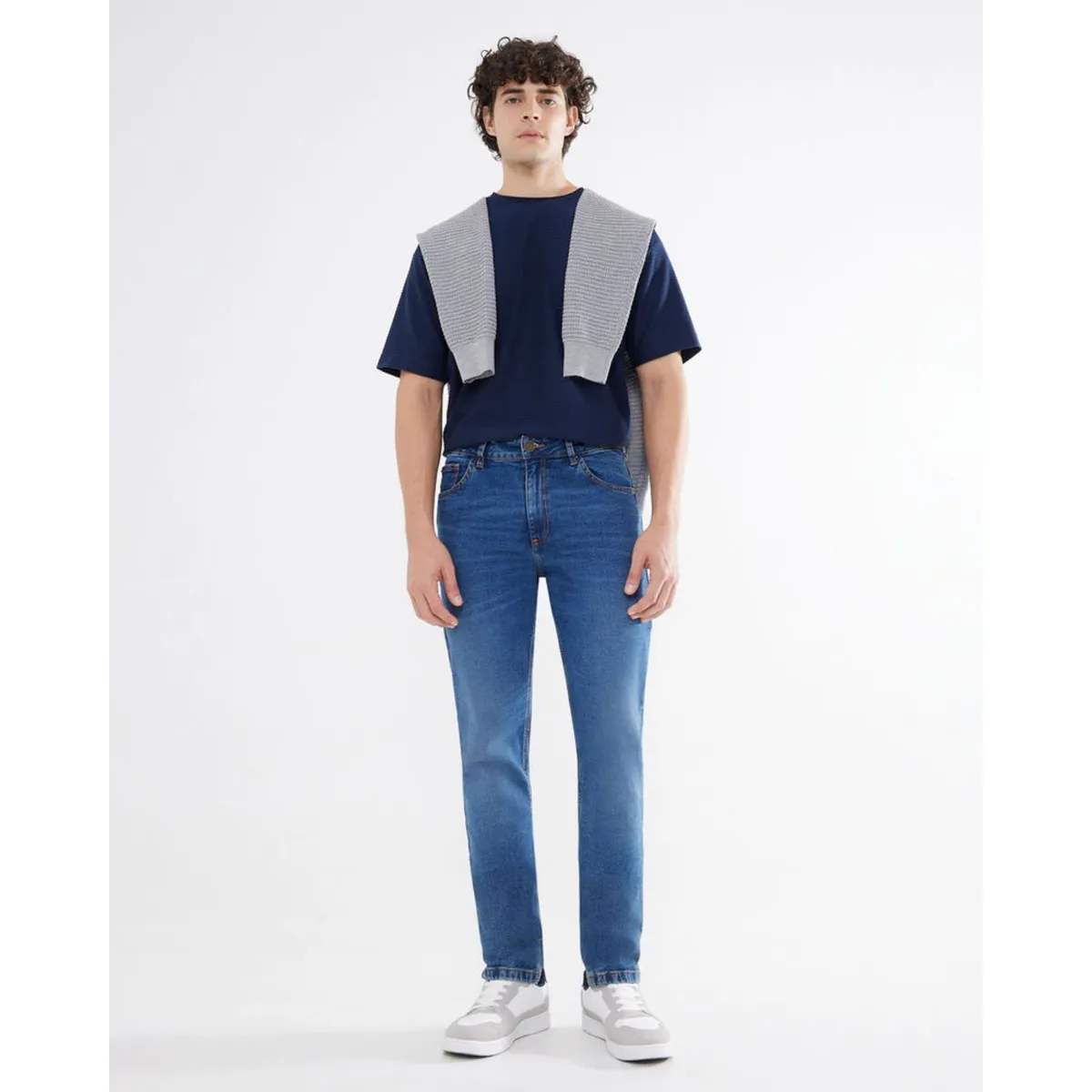 SEVEN SEVEN - Jean Para Hombre Slim Color Azul Medio Marca Seven Seven #45160503