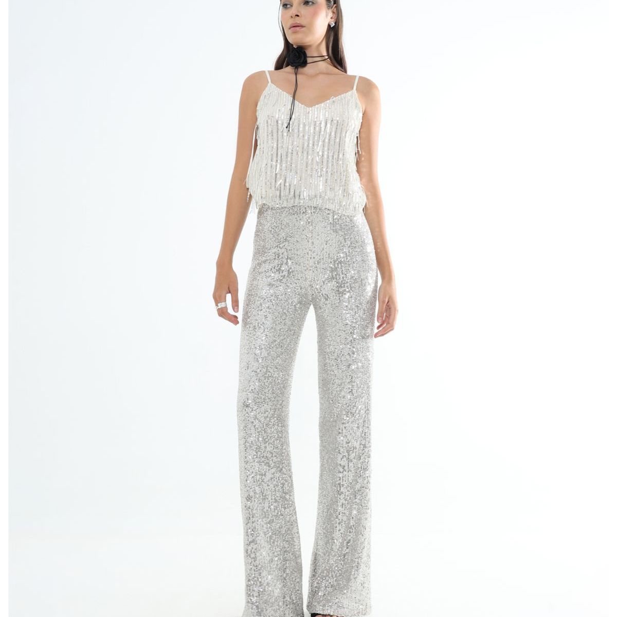 SEVEN SEVEN - Pantalon Para Mujer  Color Plata Marca Seven Seven #28071815